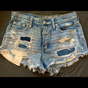 AE Super High-Waisted Denim Festival Short